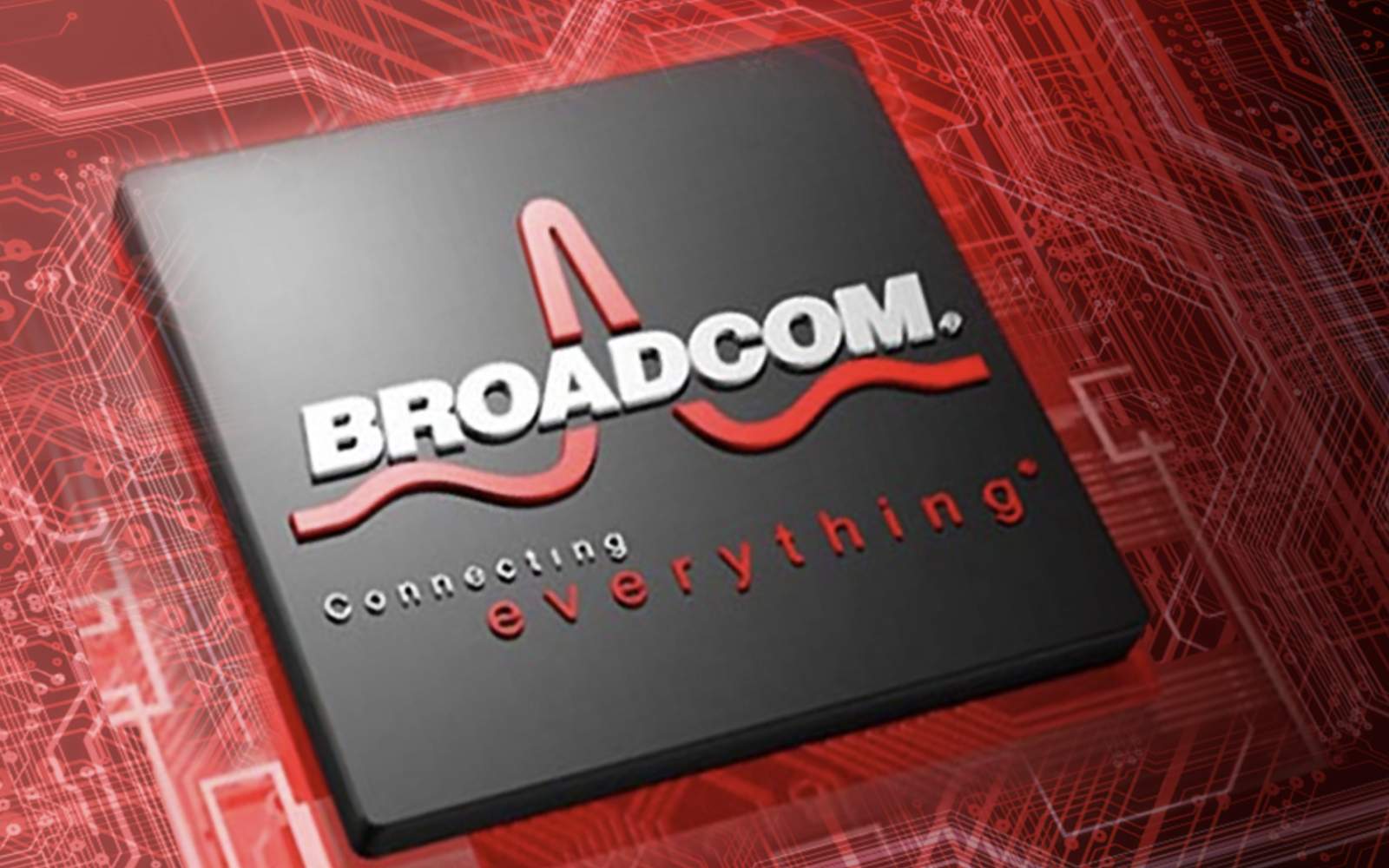 Broadcom physical microchip and server rack infrastructure illustrating tech stock valuation analysis
