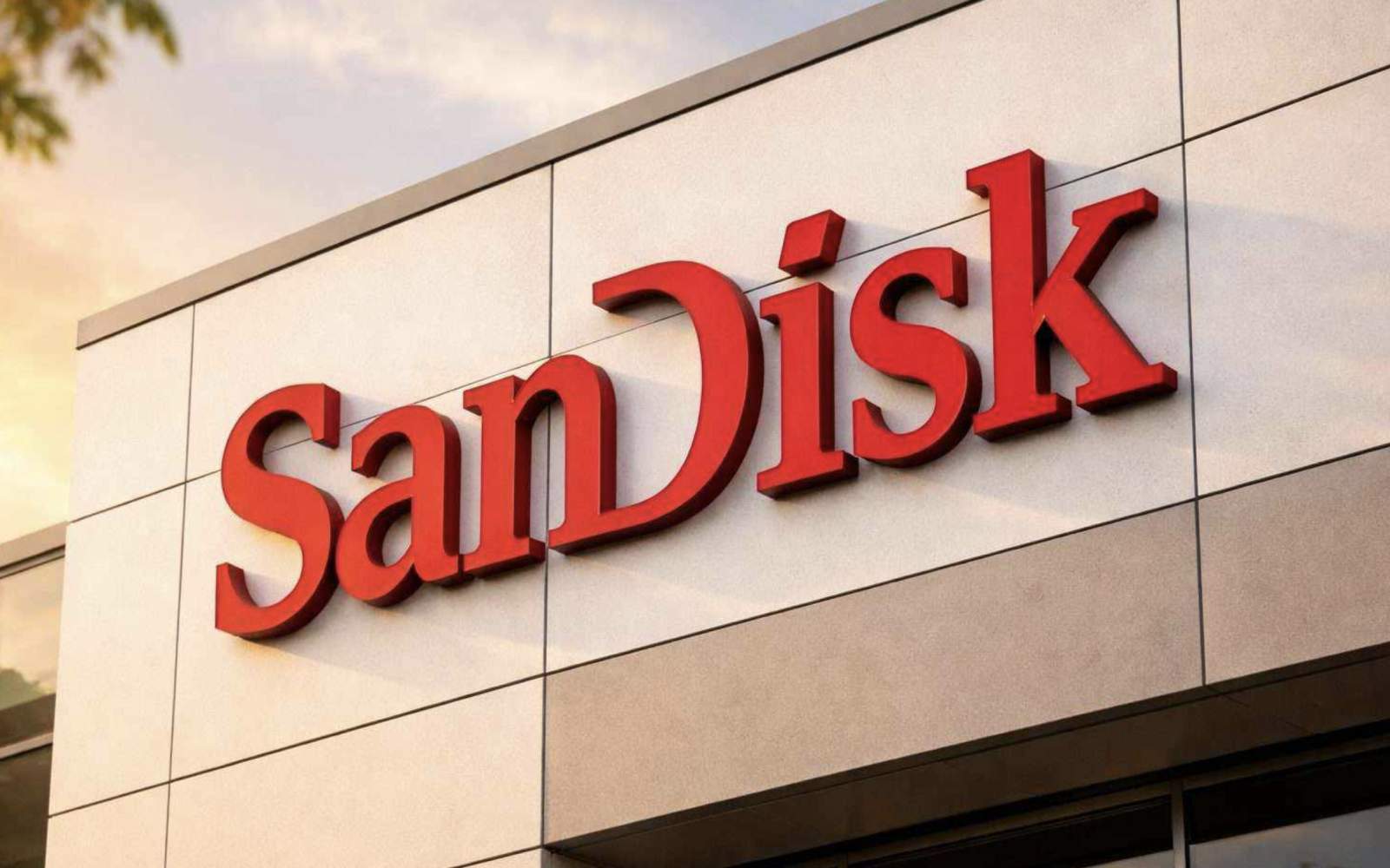 Computer server racks representing datacenter infrastructure and SanDisk financial performance analysis