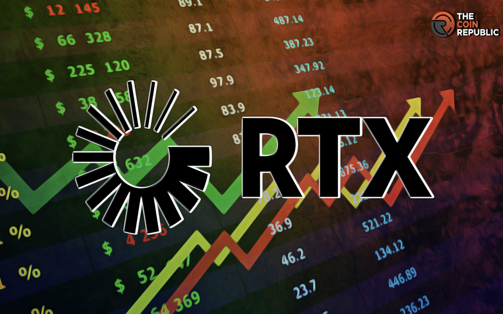 Commercial jet engine and defense hardware representing RTX Corporation stock valuation and aerospace manufacturing